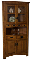 Cape Cod- Amish Handcrafted Corner Dining Hutch