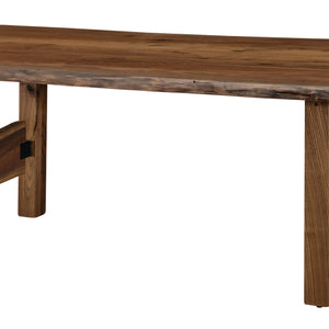 Solid Rustic Walnut Live Edge Dining Table