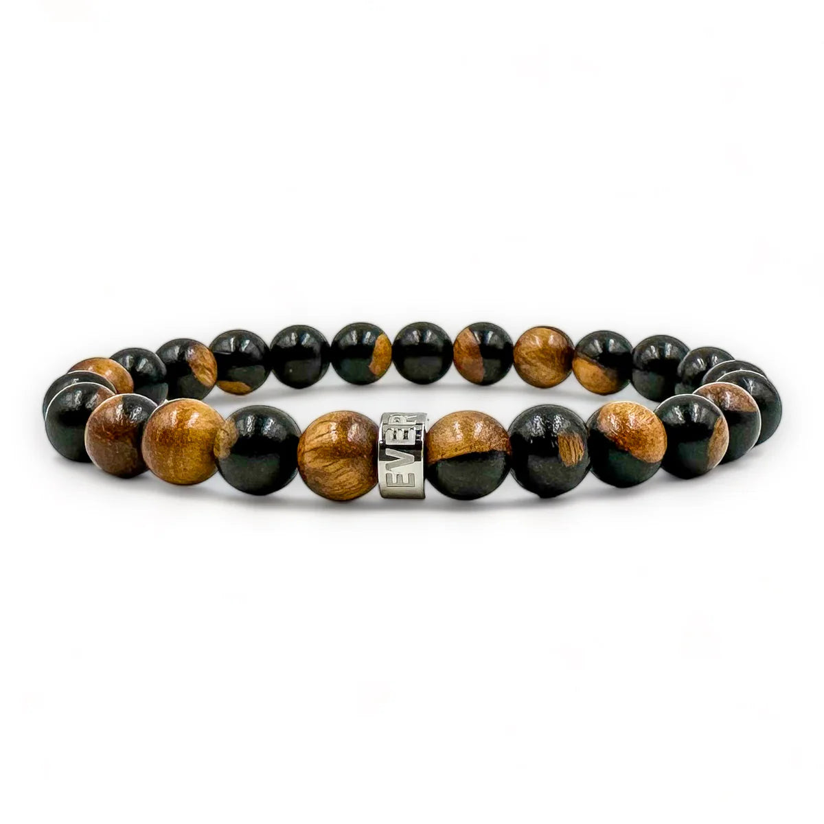 Cascade - Steel Root Ebony Sapwood Bracelet