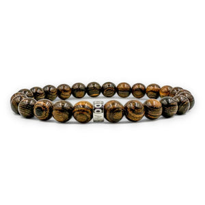 Cascade - Tiger Skin Brown Bocote Wood Bracelet