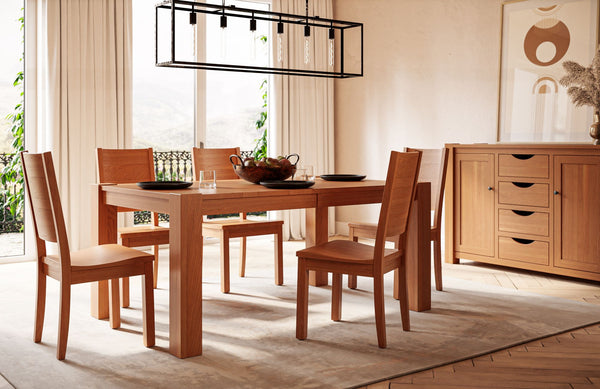 Catalina Leg - Handcrafted Solid Top or Extension Dining Table
