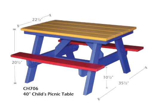 Classic - Outdoor Childs Picnic Table
