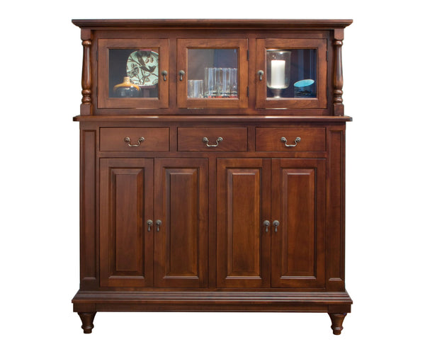 Chancellor- Amish Handcrafted Dining Buffet With Hutch