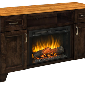 Chandler - Amish Handcrafted Electric Fireplace Stand