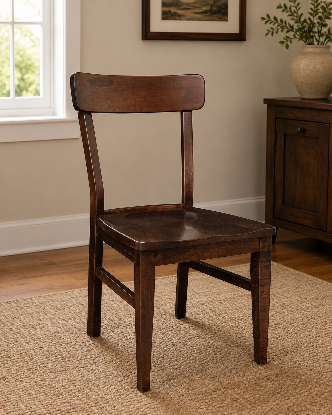 Gemini - Amish Handcrafted Solid Wood Dining Chair
