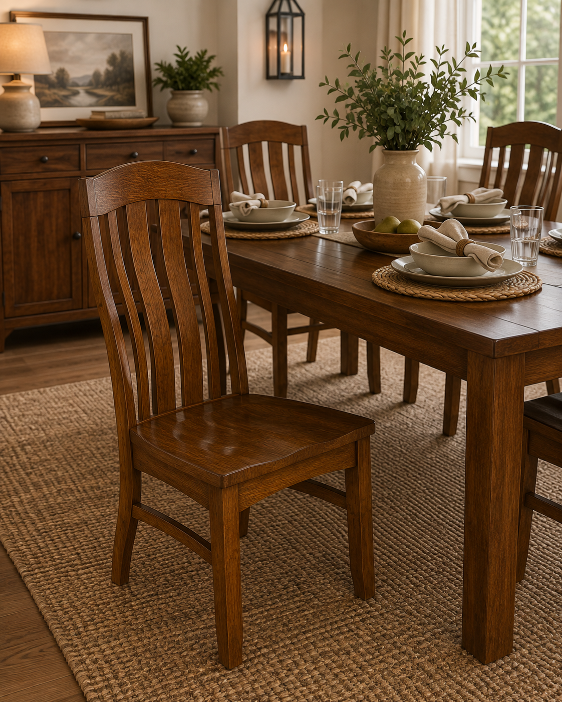 Nover - Amish Handcrafted Solid Wood Dining Chair
