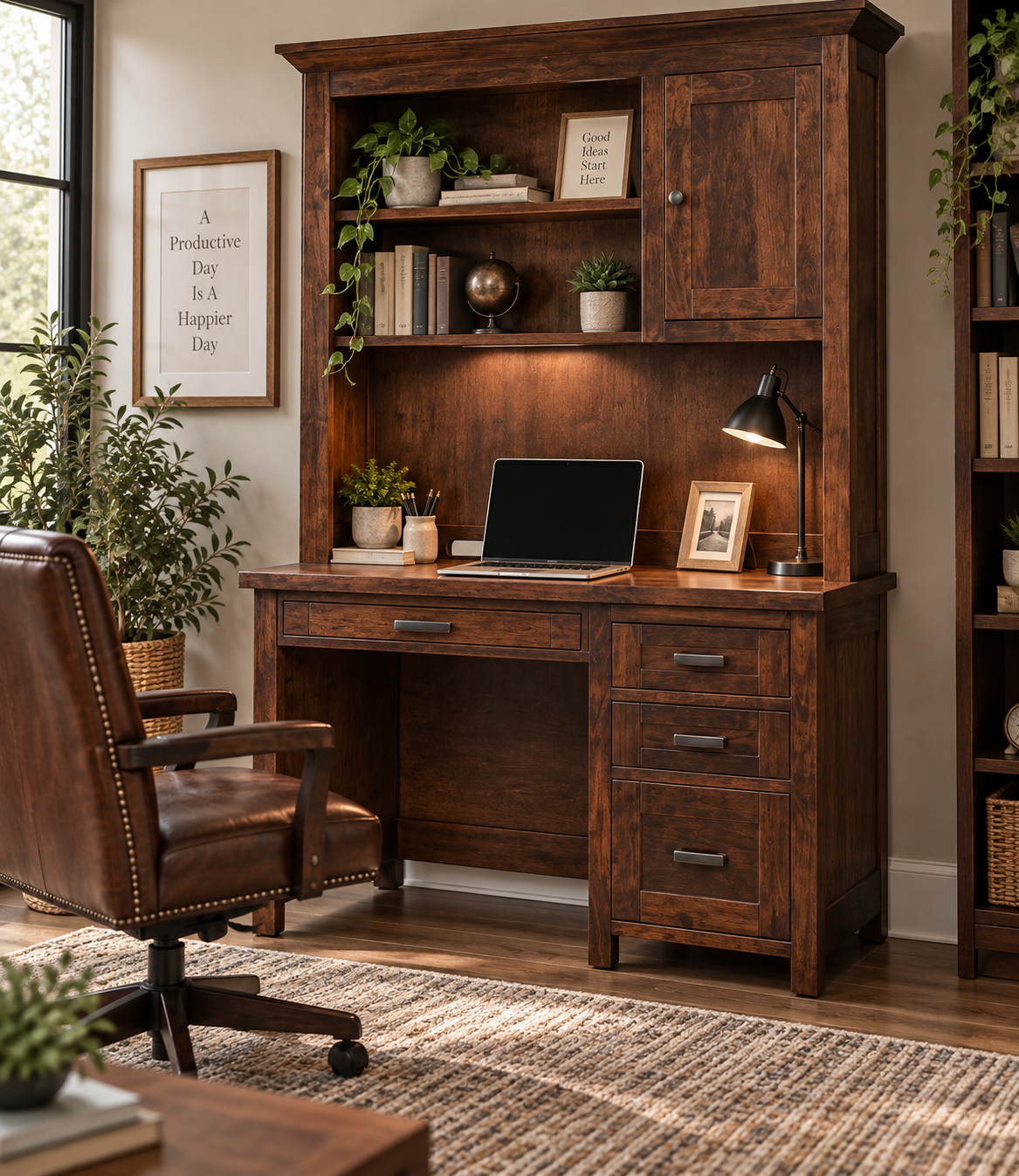 Sante Fe - Amish Handcrafted Executive Desk