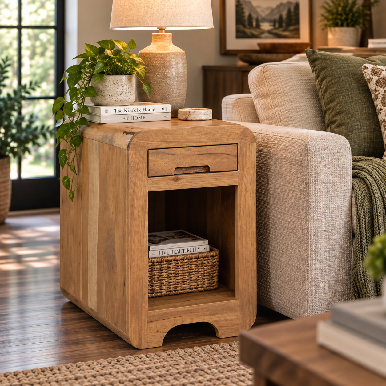 Europa - Amish Handcrafted Chair Side Table
