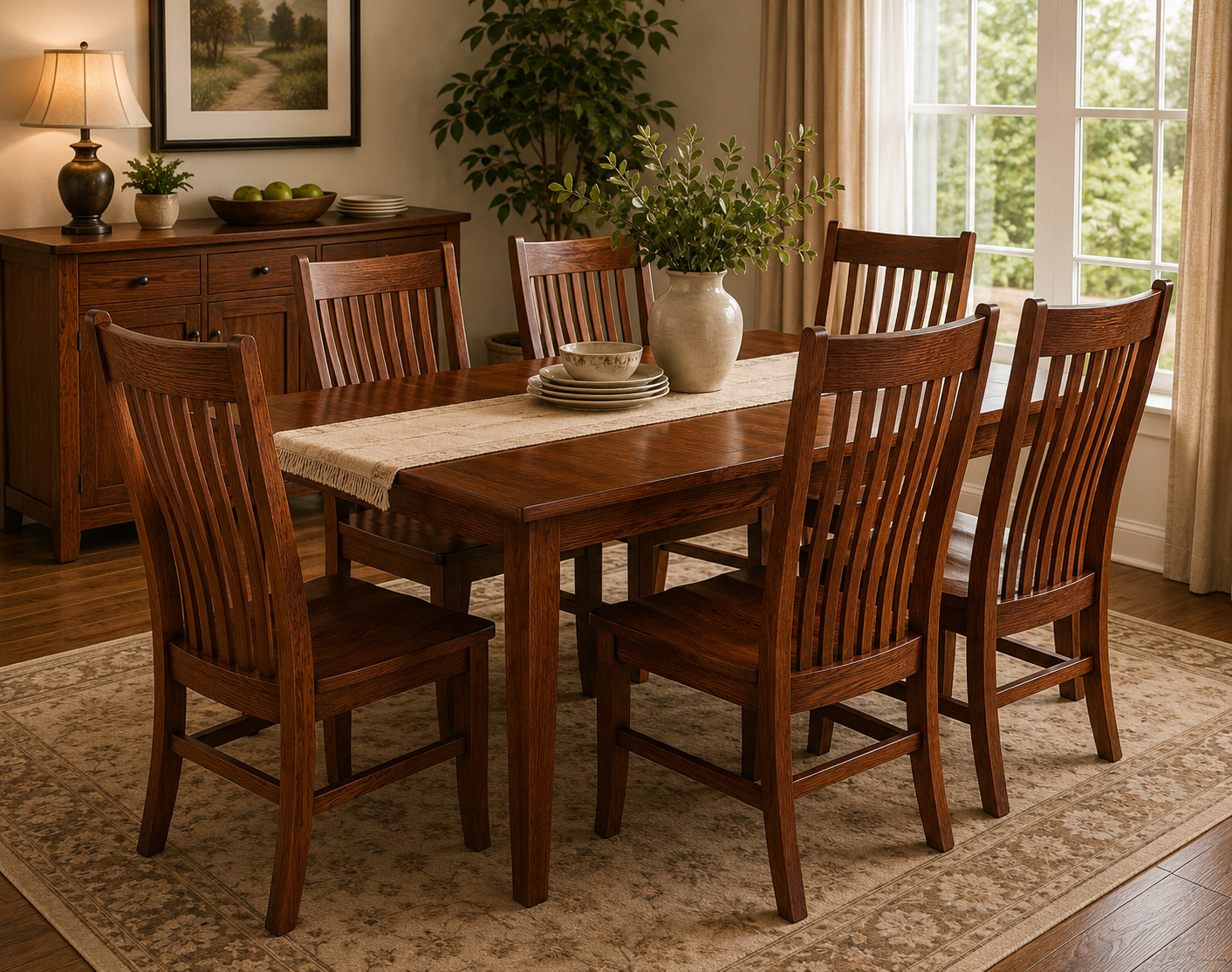Landwehr - Amish Handcrafted Solid Wood Dining Chair