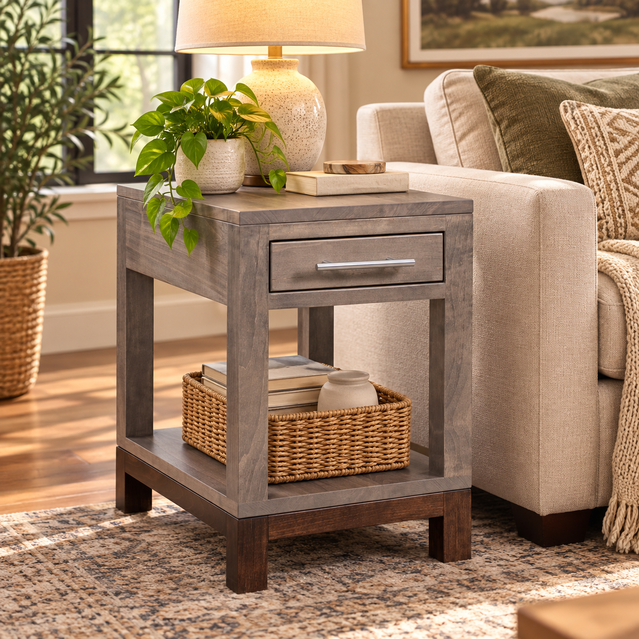 Vienna - Amish Handcrafted Chair Side Table