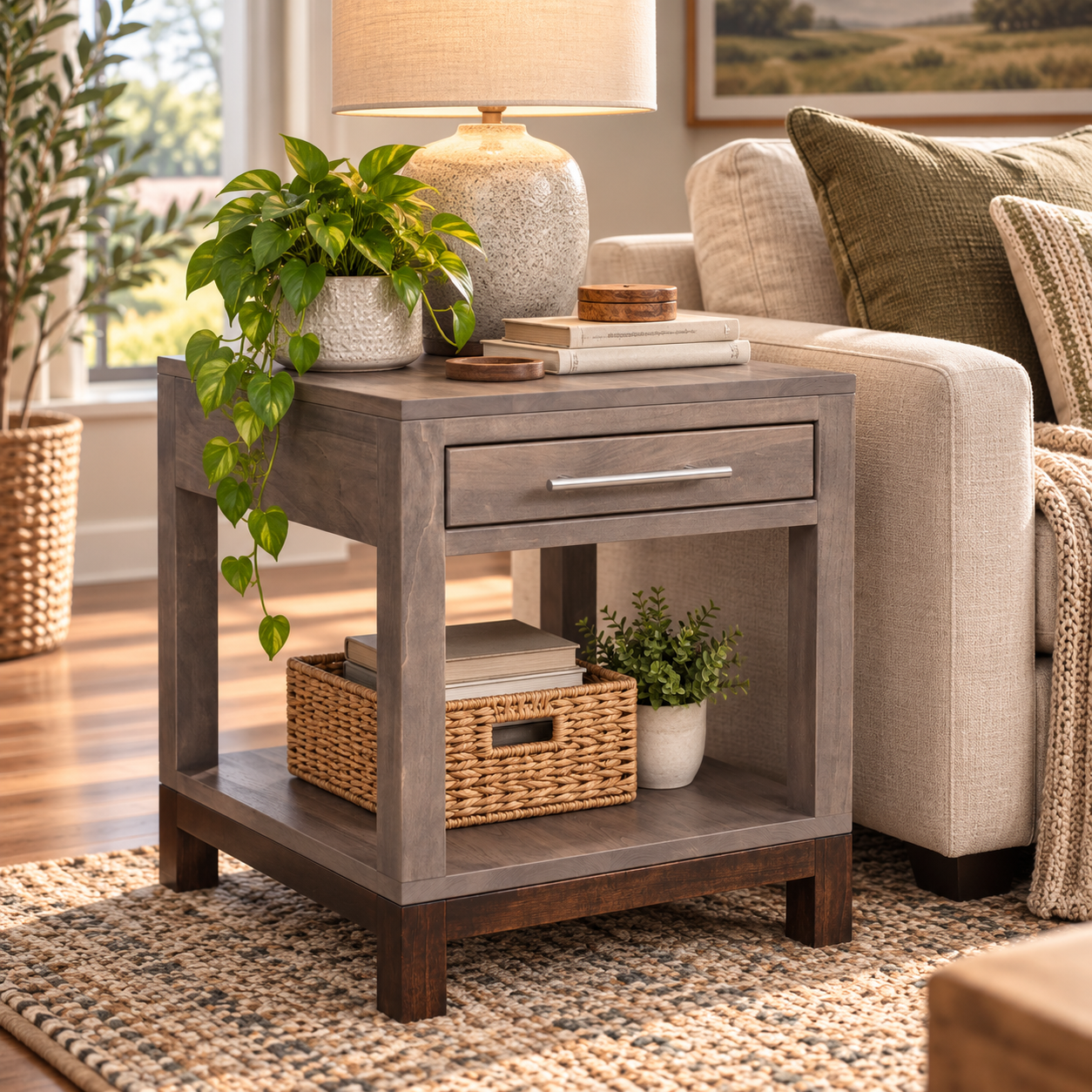 Vienna - Amish Handcrafted End Table