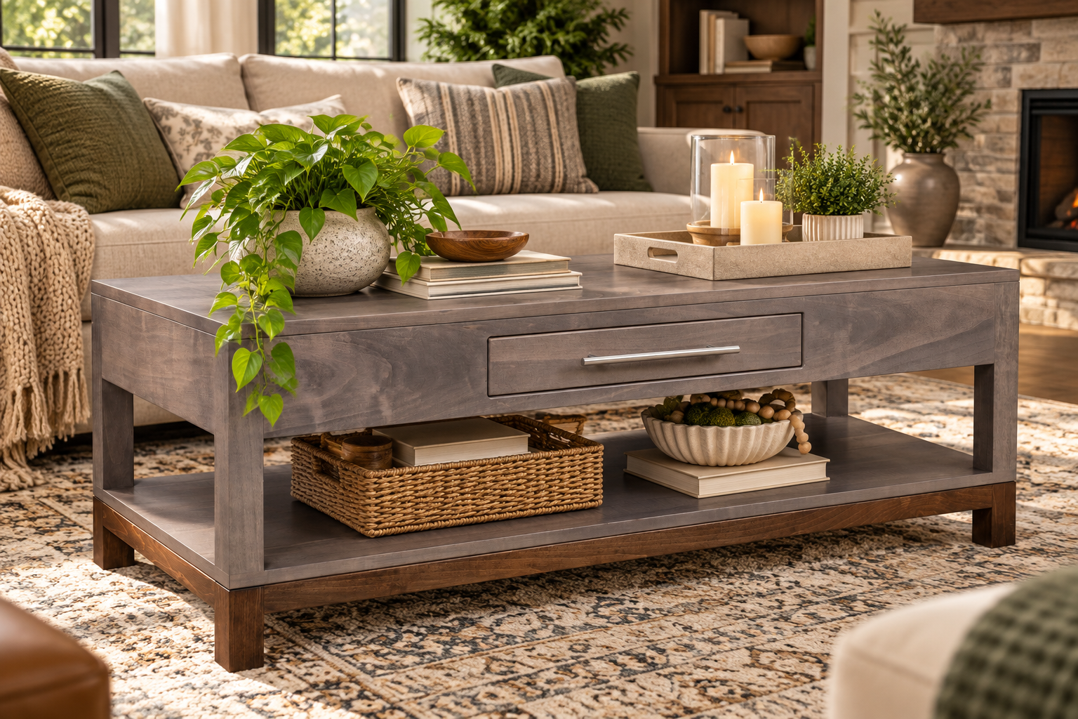 Vienna - Amish Handcrafted Coffee Table