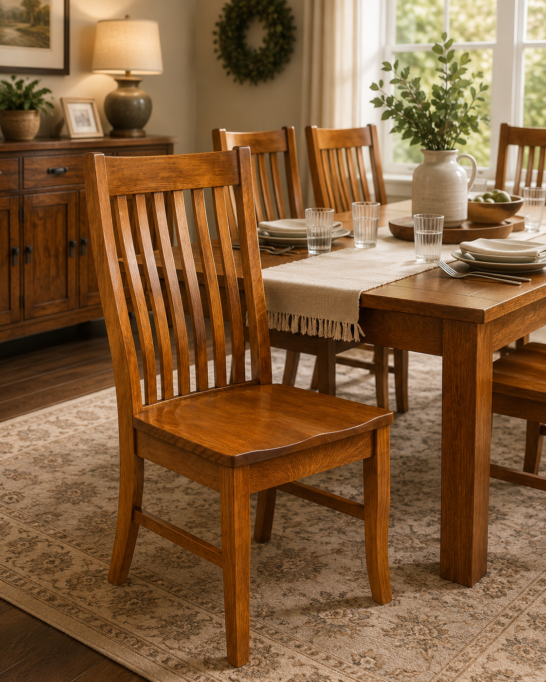 Jansing - Amish Handcrafted Solid Wood Dining Chair