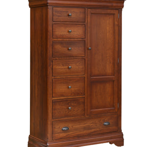 Chateau - Hardwood Amish Door and Drawer Chest (71 Inches High)