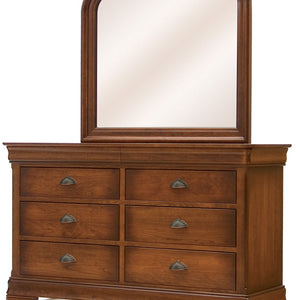 Chateau - Hardwood Amish Double Dresser with Optional Mirror