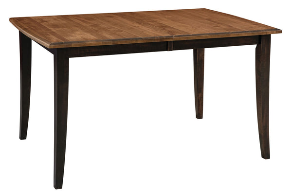 Chelsea Leg- Handcrafted Solid Top or Extension Dining Table
