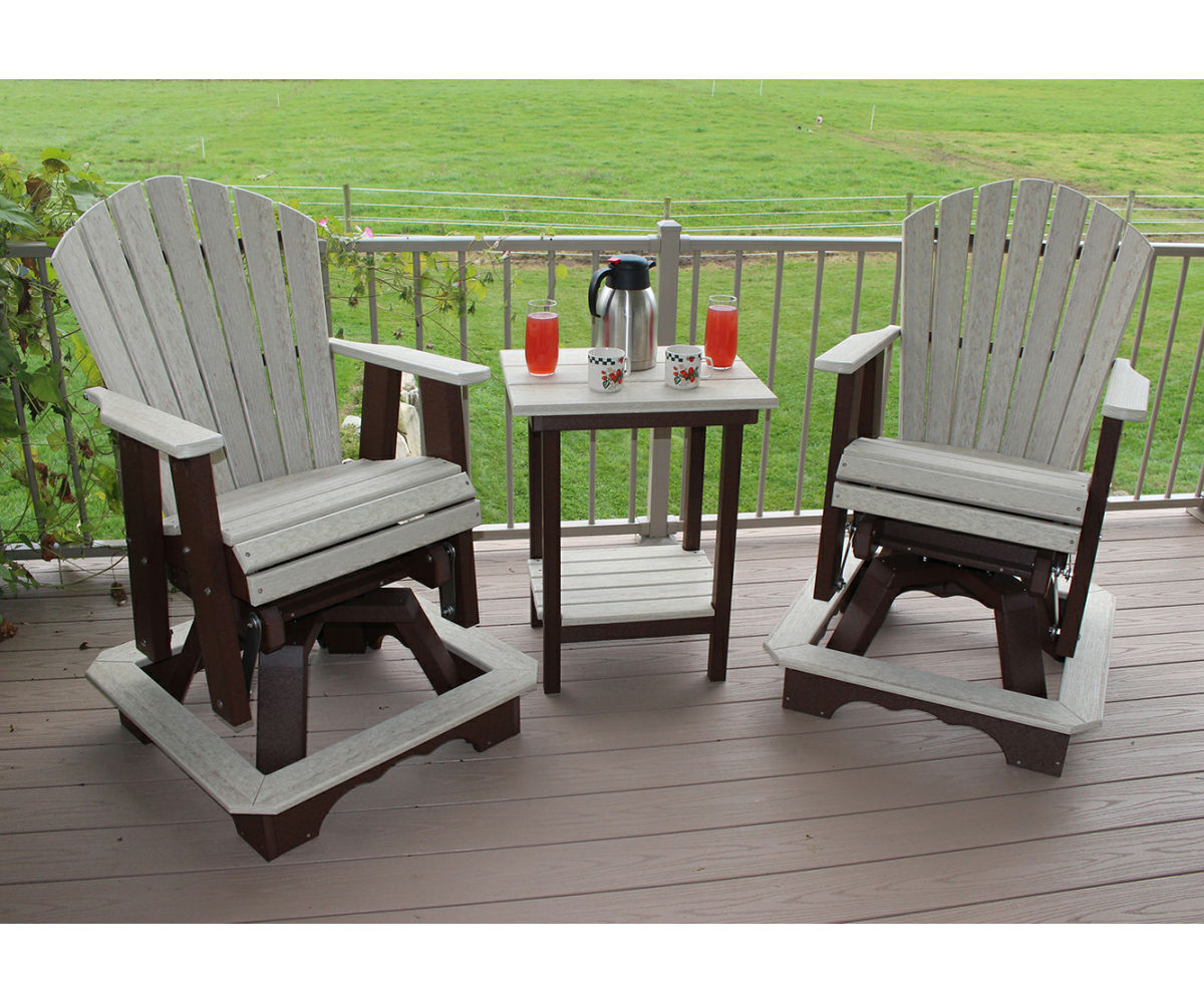 Classic - Outdoor Swivel Counter Glider Chair With Optional End Table