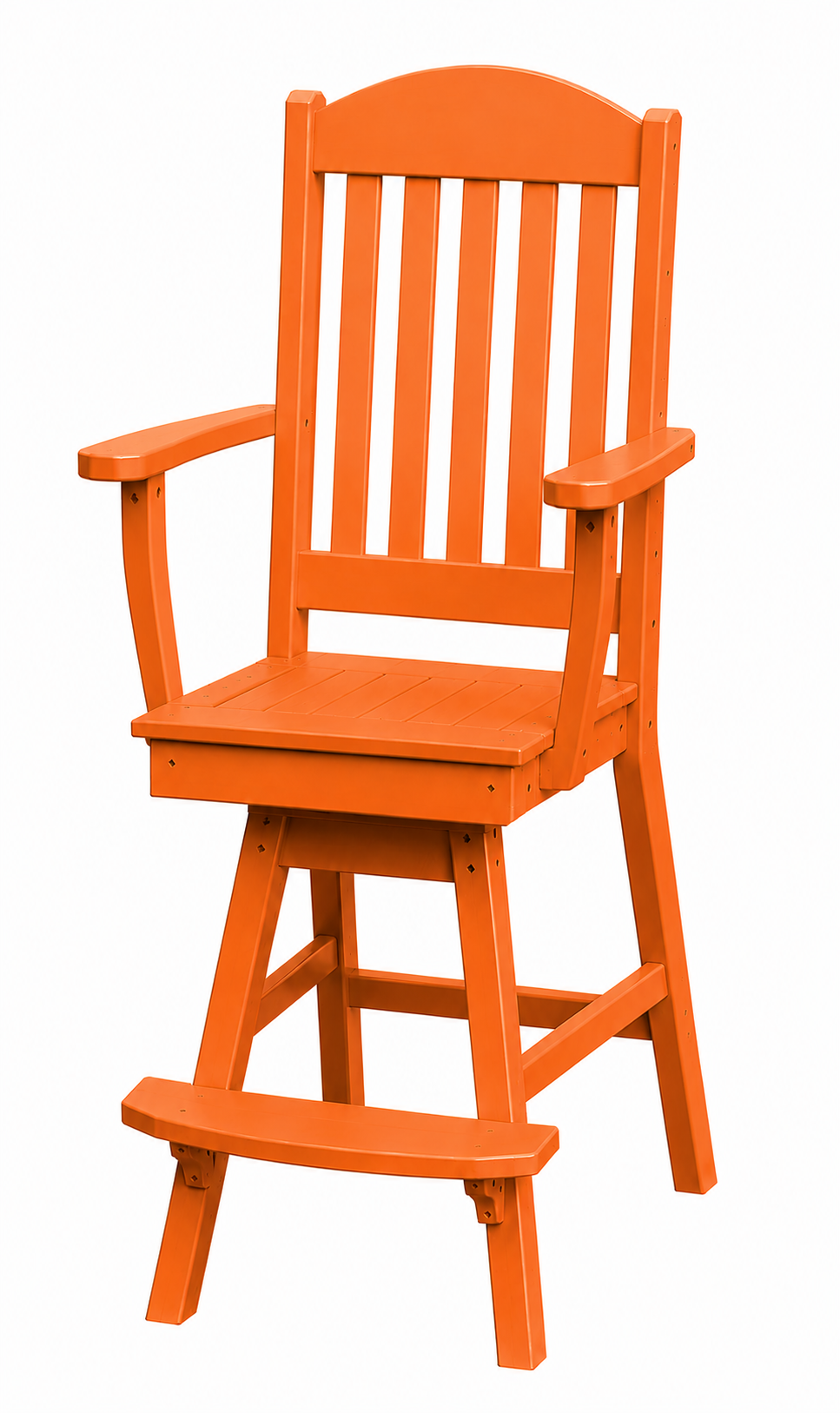 Poly Outdoor Classic Stationary Bar Chair