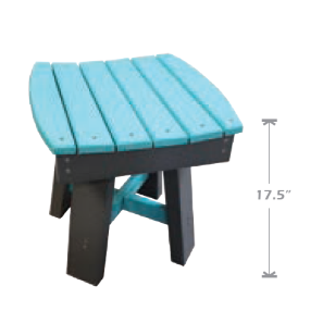 Classic - 18" Outdoor Swivel Saddle Dining Chair