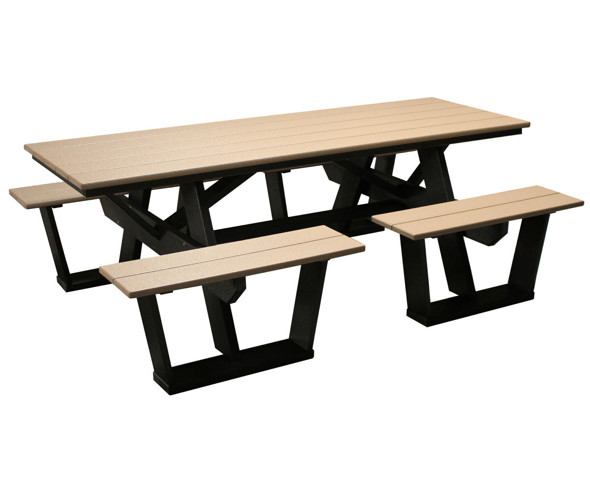 Classic - Outdoor 7' Split Seat Picnic Table