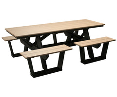 Classic - Outdoor 7' Split Seat Picnic Table