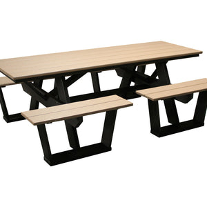 Classic - Outdoor 7' Split Seat Picnic Table