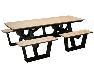 Classic - Outdoor 7' Split Seat Picnic Table