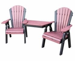 Classic - Poly Outdoor 22" Beach Chair With Optional Ottoman