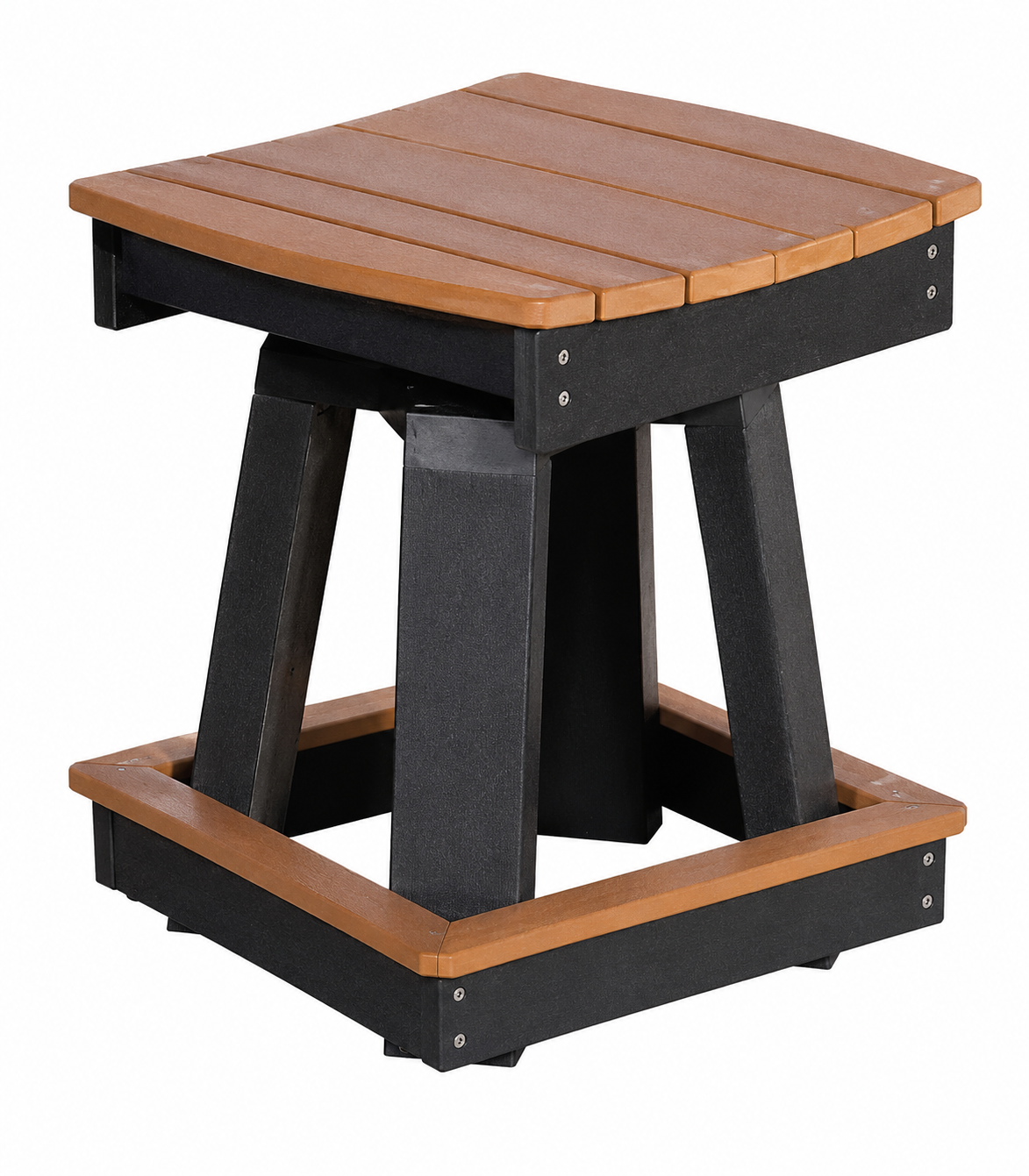 Classic - Poly Outdoor 24" Swivel Saddle Counter Chair