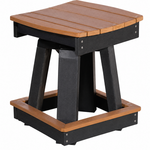 Classic - Poly Outdoor 24" Swivel Saddle Counter Chair