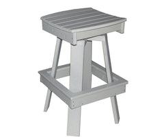 Classic - Poly Outdoor 30" Swivel Saddle Bar Chair