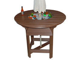 Classic - Poly Outdoor 48" Round Bar Table With Bowl