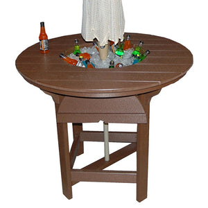 Classic - Poly Outdoor 48" Round Bar Table With Bowl
