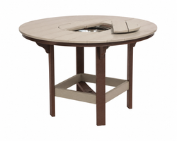 Classic - Poly Outdoor 54" Round Counter Table With Ice Bowl