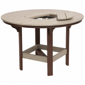 Classic - Poly Outdoor 54" Round Counter Table With Ice Bowl