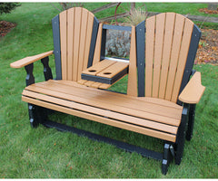 Classic - Poly Outdoor 5' Glider Chair With Console