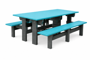 Classic - Poly Outdoor 6' Park Bench/Table Set