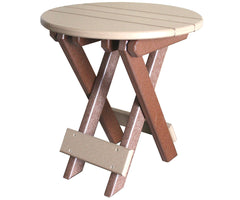 Classic - Poly Outdoor Round Folding End Table
