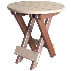 Classic - Poly Outdoor Round Folding End Table