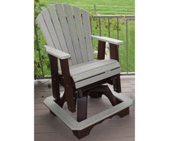 Classic - Poly Outdoor Swivel Counter Glider Chair With Optional End Table