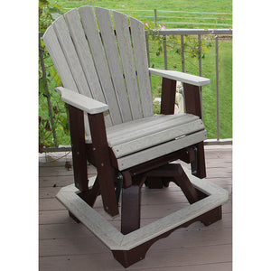 Classic - Poly Outdoor Swivel Counter Glider Chair With Optional End Table