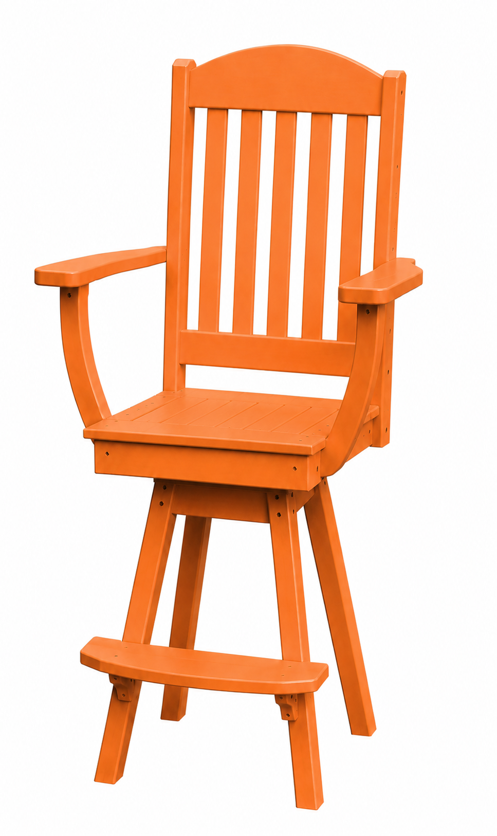 Poly Outdoor Classic Stationary Bar Chair