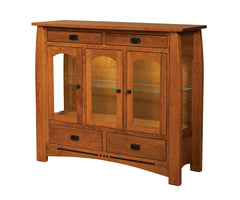 Colebrook - Amish Handcrafted 3 Door 4 Drawer High Buffet