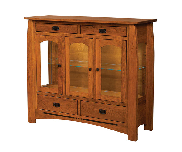 Colebrook - Amish Handcrafted 3 Door 4 Drawer High Buffet