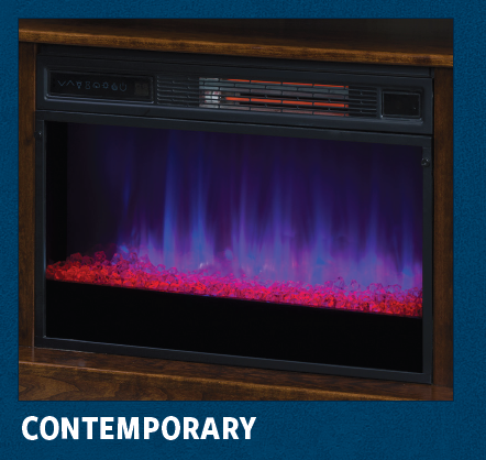 Syracuse - Amish Handcrafted Electric Fireplace TV Stand