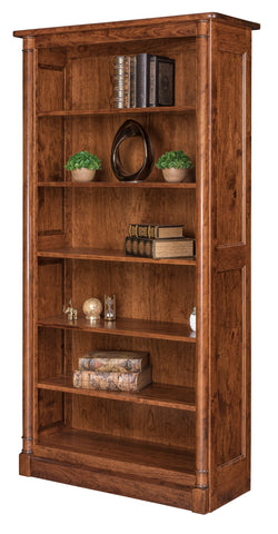 Covington- Amish Hardwood Open Bookcase