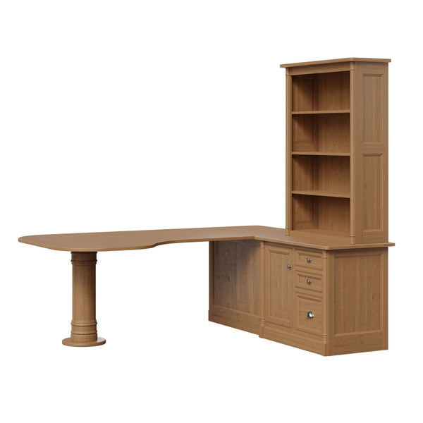 Covington -  Amish Hardwood Pedestal Desk