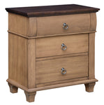 Crescent Creek - Hardwood Amish 3 Drawer Nightstand