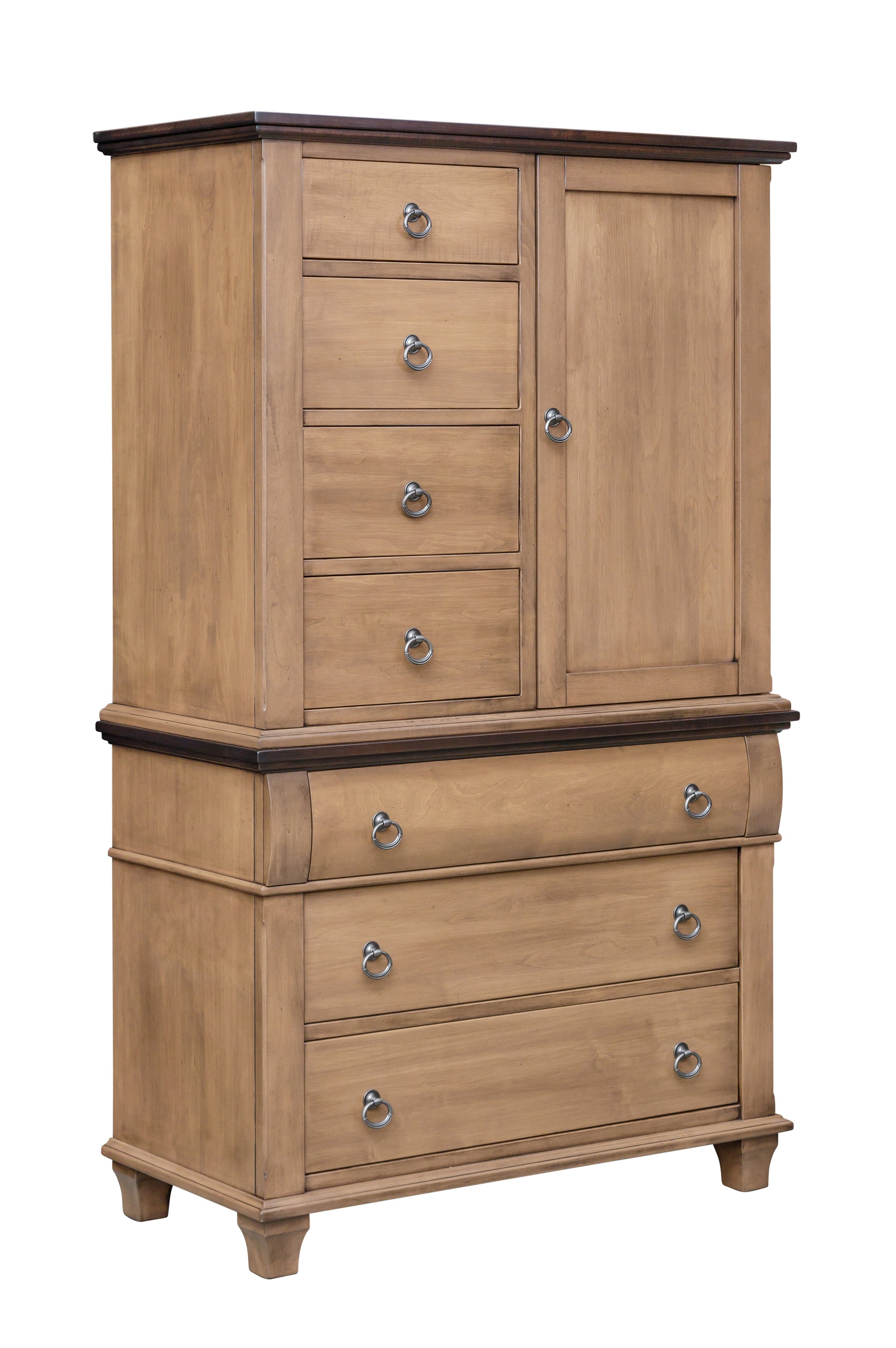 Crescent Creek - Hardwood Amish Door & Drawer Armoire
