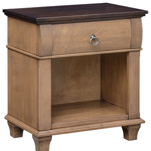 Crescent Creek - Hardwood Amish Open Nightstand